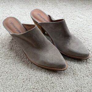 Jeffrey Campbell Gray Mules Pointed Toe
